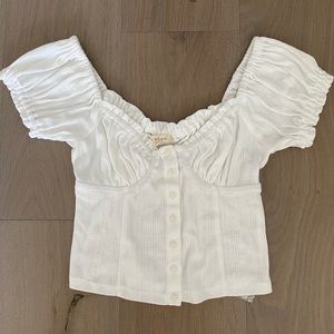 Cute Cropped Off the Shoulder Top